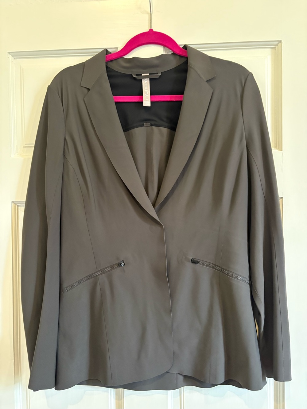 Athleta Olive Gray Relaxed-Fit Blazer